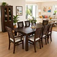 Juego de comedor chocolate roma 8 sillas incluye 2 sitiales - Miniatura 5