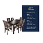 Juego de comedor chocolate roma 6 sillas - Miniatura 4