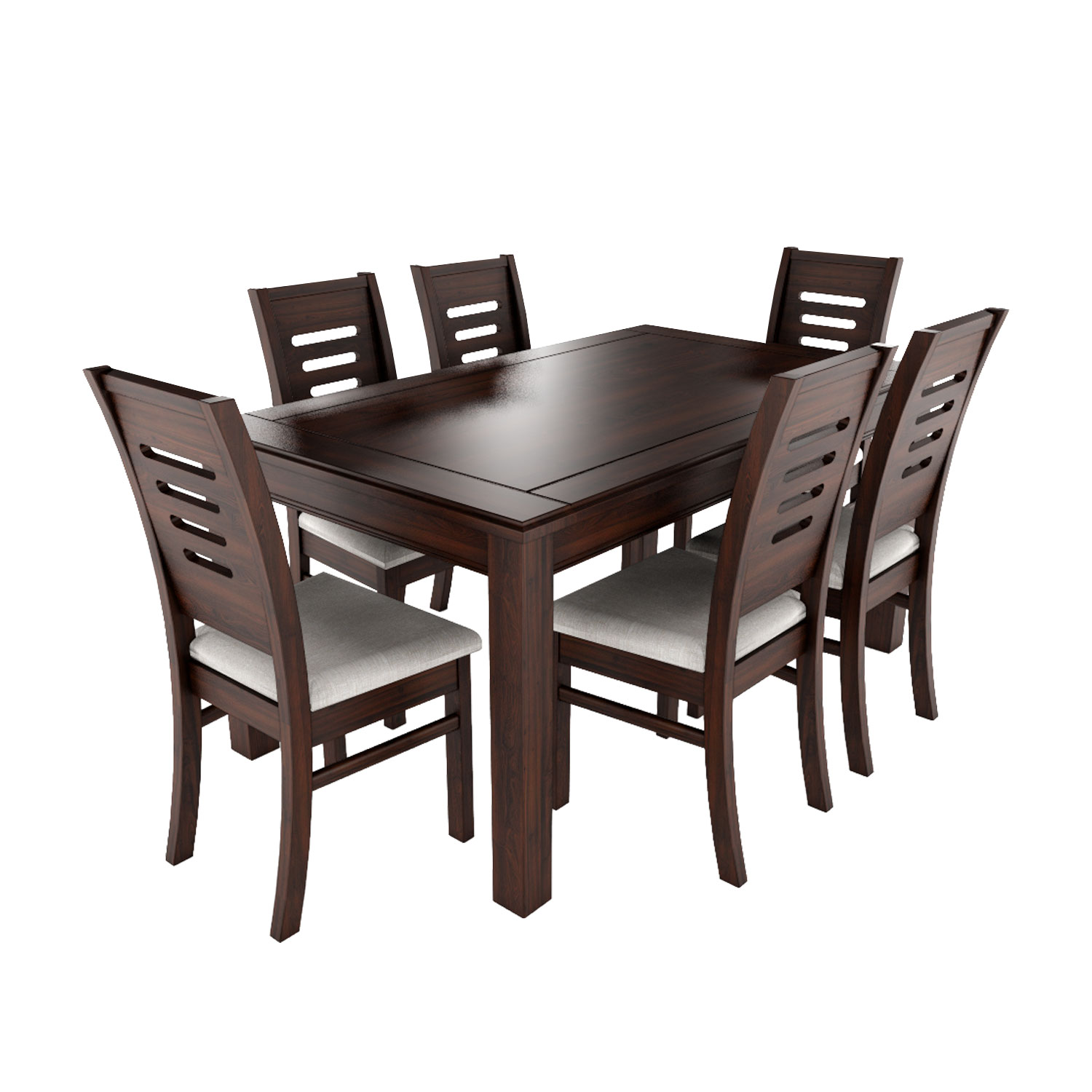 Juego de comedor chocolate roma 6 sillas 1