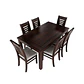 Juego de comedor chocolate roma 6 sillas - Miniatura 3
