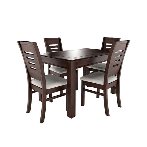 Juego de comedor chocolate roma 4 sillas