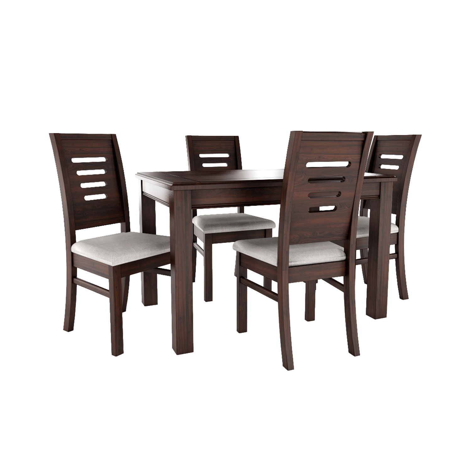 Juego de comedor chocolate roma 4 sillas 2