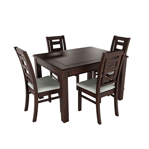 Juego de comedor chocolate sevilla 4 sillas
