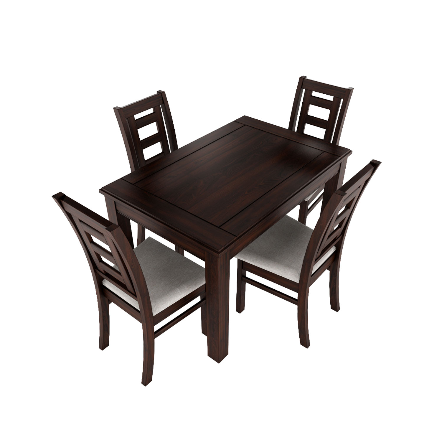 Juego de comedor chocolate sevilla 4 sillas 3