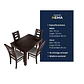 Juego de comedor chocolate sevilla 4 sillas - Miniatura 4