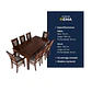 Juego de comedor nogal roma 8 sillas incluye 2 sitiales  - Miniatura 4