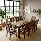 Juego de comedor nogal roma 8 sillas incluye 2 sitiales  - Miniatura 7
