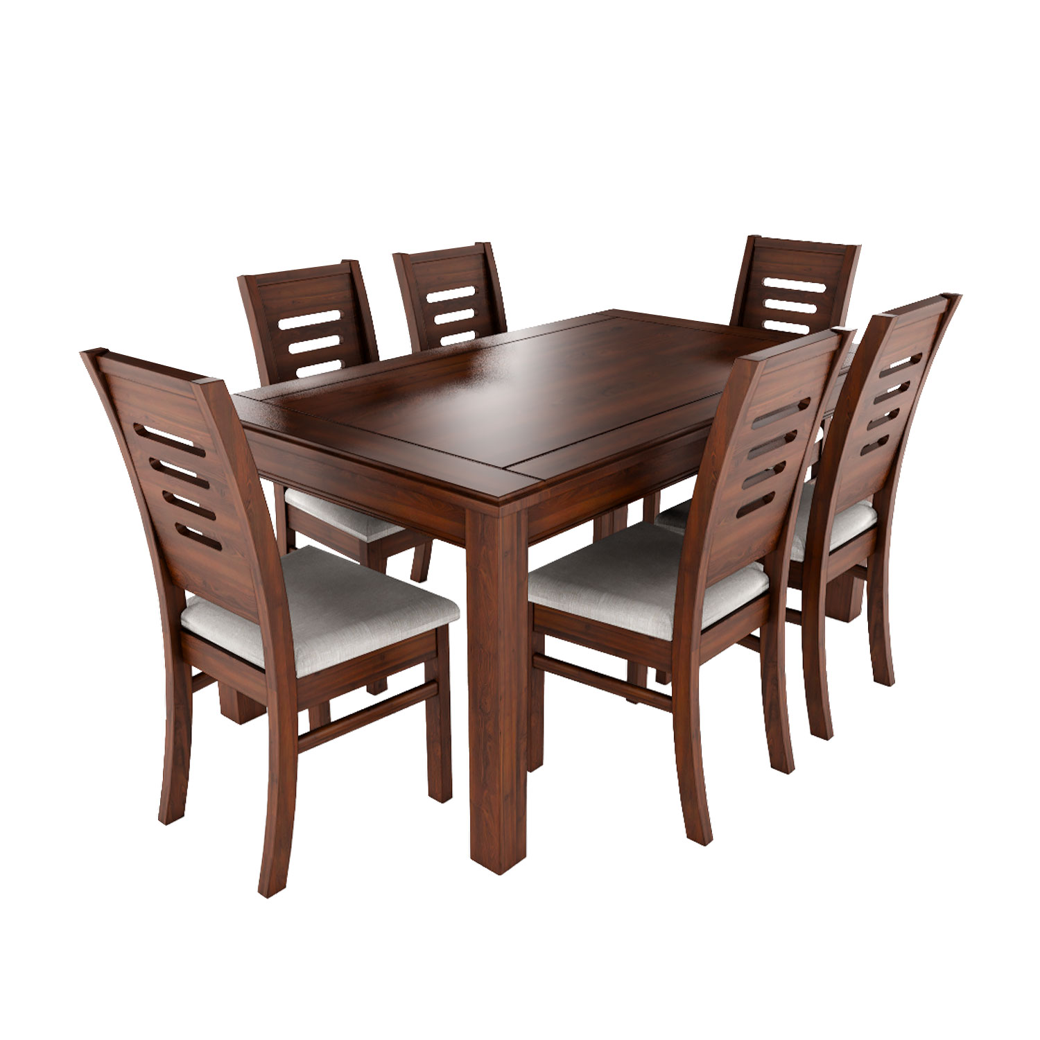 Juego de comedor nogal roma 6 sillas 1