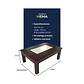 Mesa de centro porcelanato chocolate - Miniatura 4