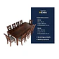 Juego de Comedor Sevilla 10 Personas Nogal - Miniatura 4
