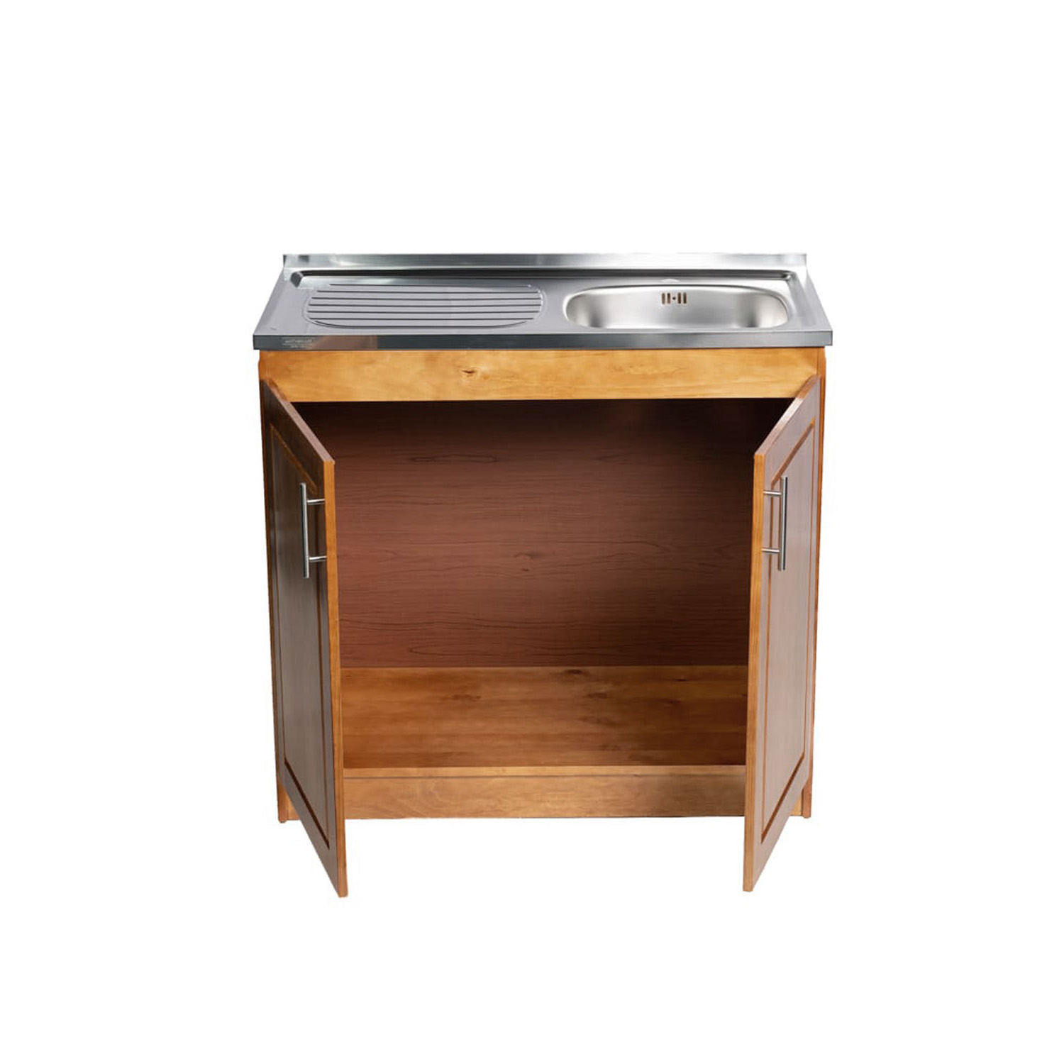Lavaplatos Berlin Madera Nogal 100 cm Derecho 2