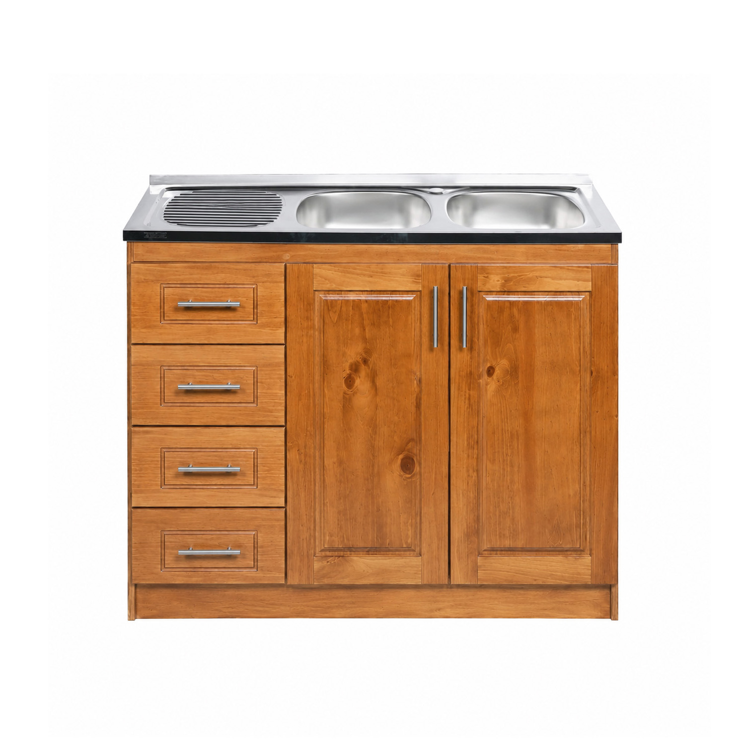 Lavaplato Berlin Madera Nogal 120 cm Derecho 1