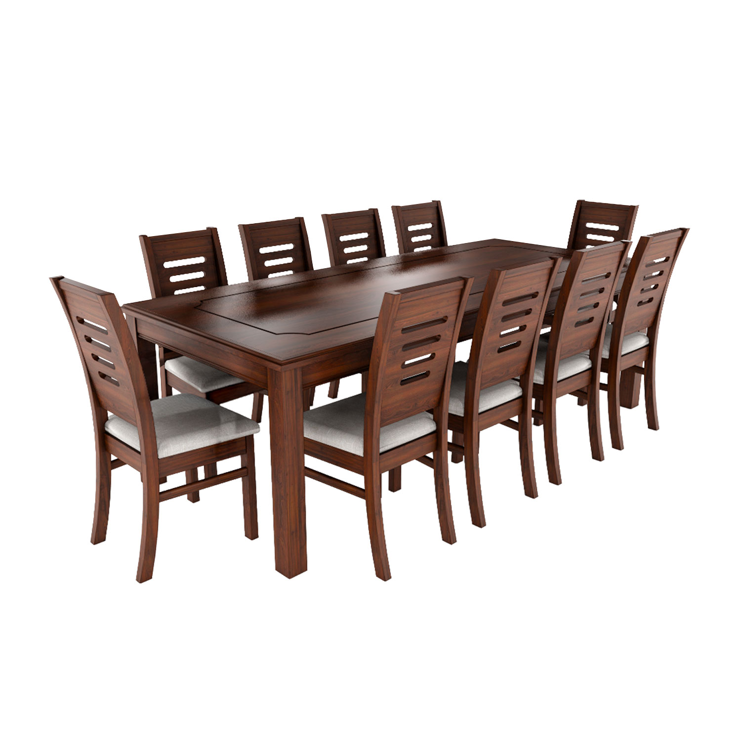 Juego de Comedor Roma 10 Personas Nogal 2
