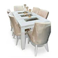 Juego de Comedor 3 vidrios 6 sillas Málaga - Miniatura 1