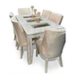 Juego de Comedor 3 vidrios 6 sillas Málaga - Miniatura 5