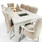 Juego de Comedor 3 vidrios 6 sillas Zakir Málaga 2 Comensales Zakir Málaga - Miniatura 5