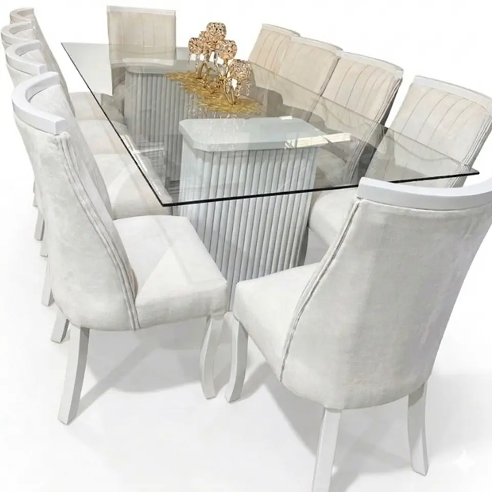 Juego de Comedor Bella en Lenga 10 sillas Málaga con Corona 3