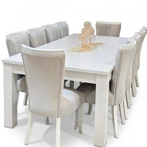 Juego de Comedor Cubierta de Madera 10 sillas Zakir Málaga
