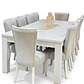 Juego de Comedor Cubierta de Madera 10 sillas Zakir Málaga - Miniatura 1
