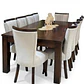 Juego de Comedor Cubierta de Madera 10 sillas Zakir Málaga - Miniatura 5