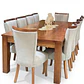 Juego de Comedor Cubierta de Madera 10 sillas Zakir Málaga - Miniatura 3