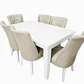 Juego de Comedor Cubierta de Madera 6 sillas Pamela - Miniatura 3