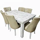 Juego de Comedor Cubierta de Madera 6 sillas Pamela - Miniatura 5