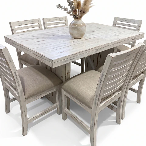 Juego de Comedor Yxchel en Lenga 6 sillas