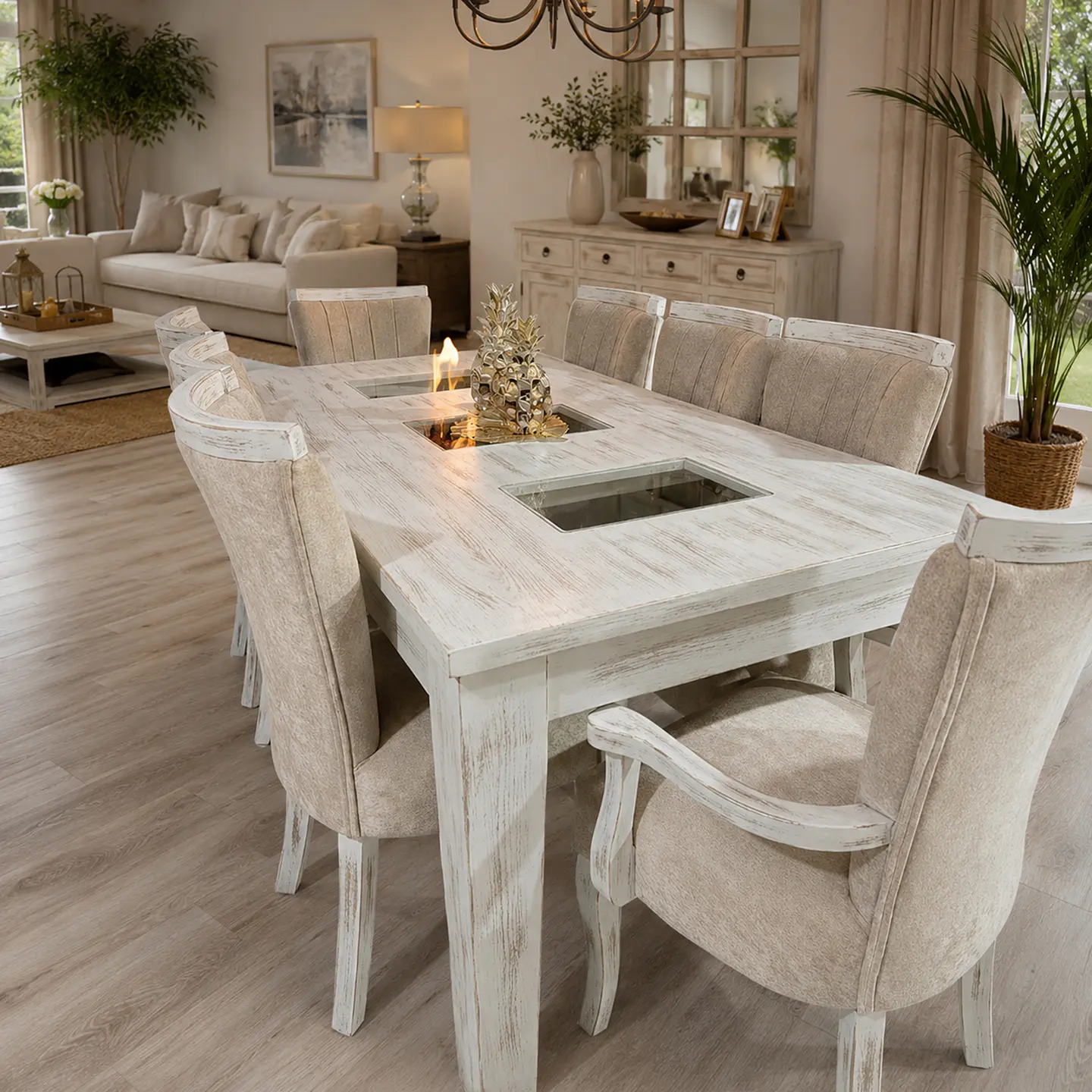Juego de Comedor 3 vidrios 6 sillas Zakir Málaga 2 Comensales Zakir Málaga 8