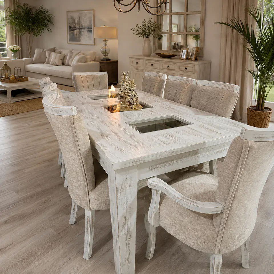 Juego de Comedor 3 vidrios 6 sillas Zakir Málaga 2 Comensales Zakir Málaga 8