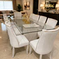 Juego de Comedor Bella en Lenga 10 sillas Málaga con Corona - Miniatura 8