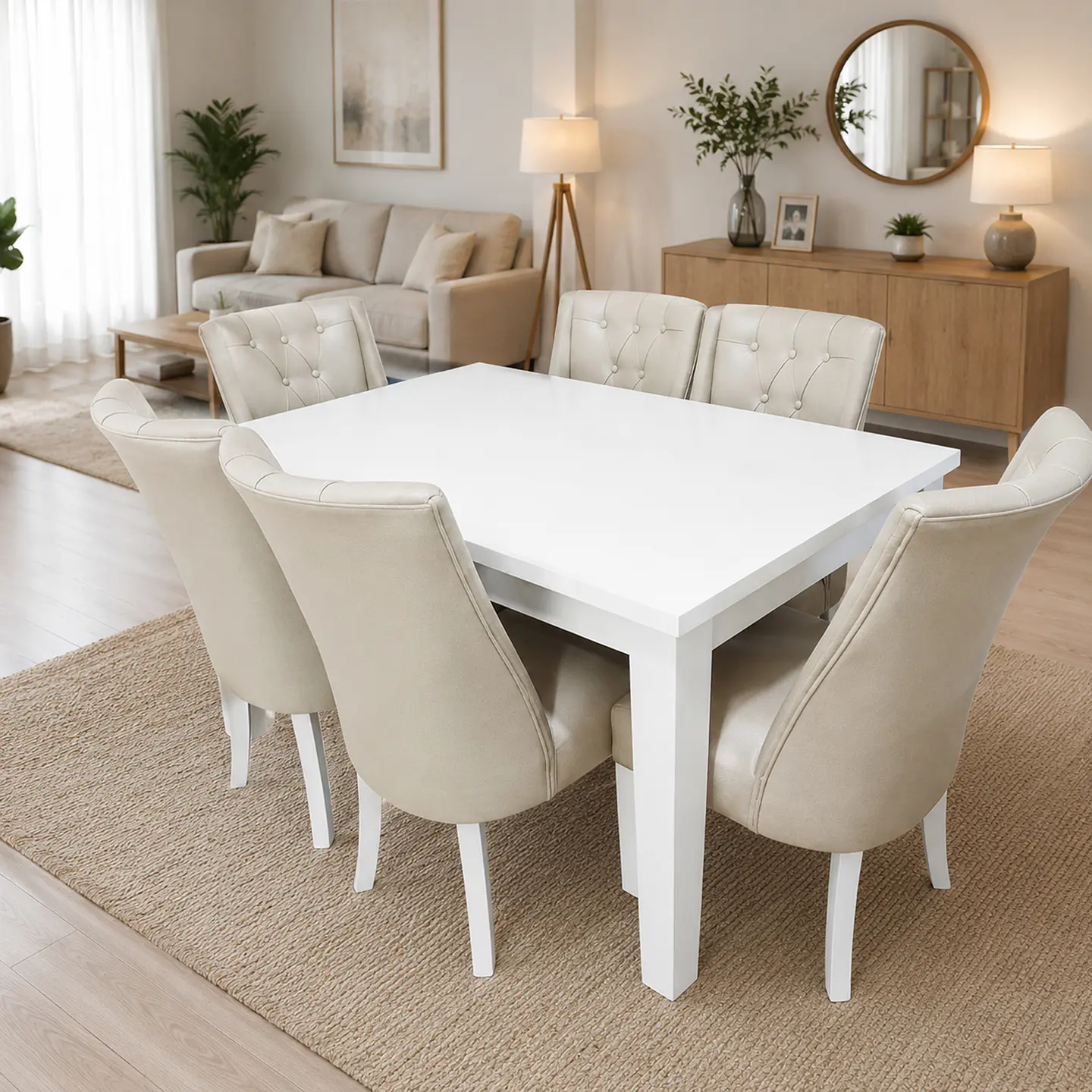 Juego de Comedor Cubierta de Madera 6 sillas Pamela 4