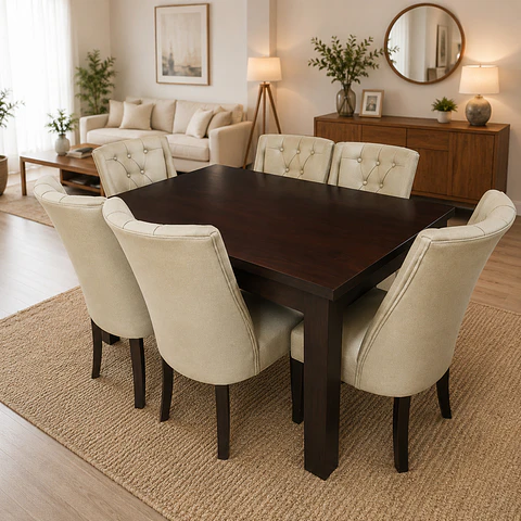 Juego de Comedor Cubierta de Madera 6 sillas Pamela