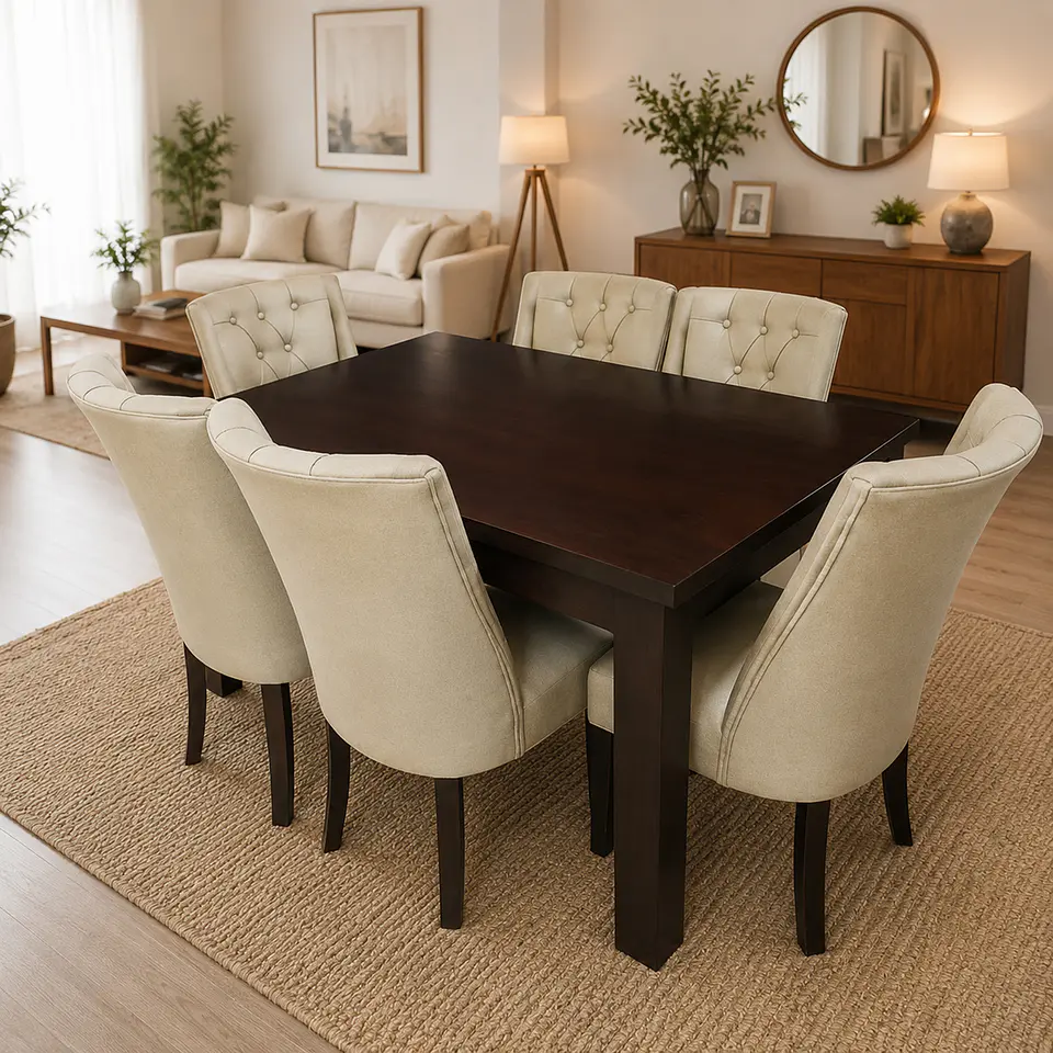 Juego de Comedor Cubierta de Madera 6 sillas Pamela 2
