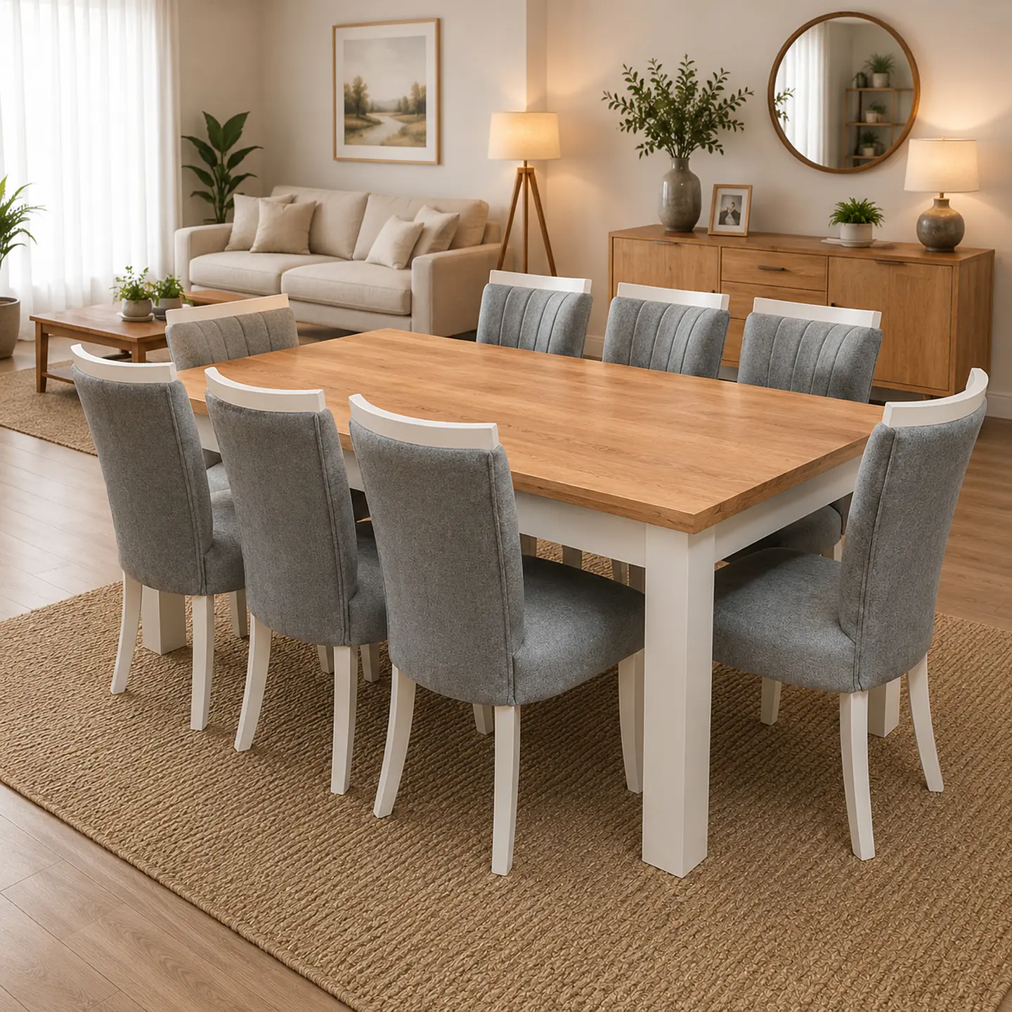 Juego de Comedor Cubierta Lenga 8 sillas Zakir Málaga 2