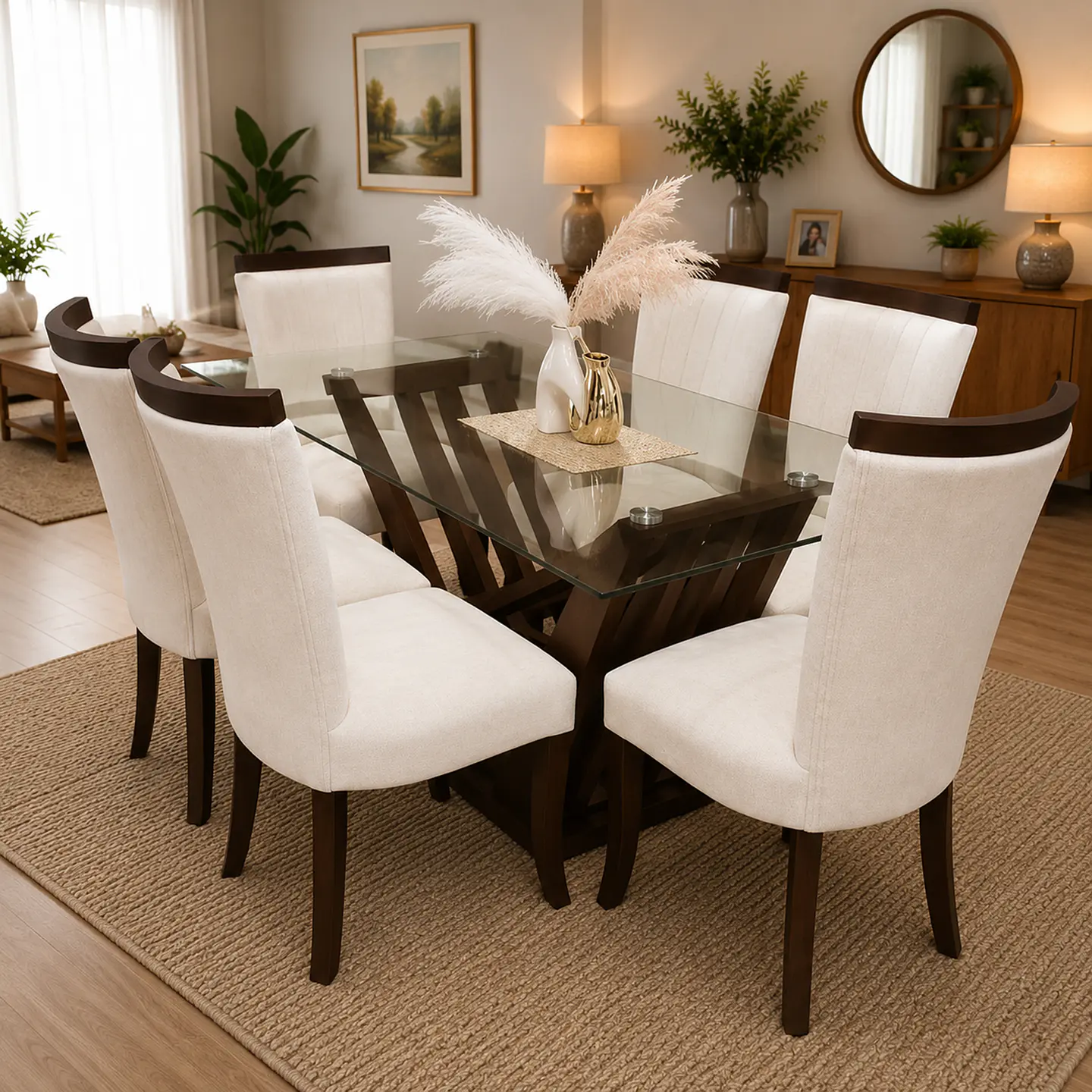 Juego de Comedor Gaviota 6 sillas Zakir Málaga 4