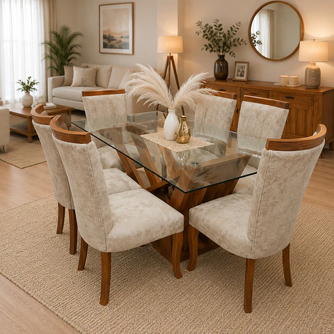 Juego de Comedor Gaviota 6 sillas Zakir Málaga