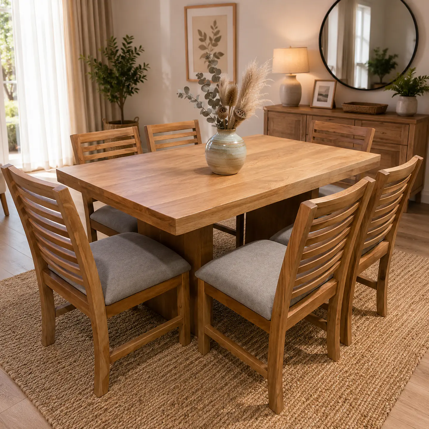 Juego de Comedor Yxchel en Lenga 6 sillas 4