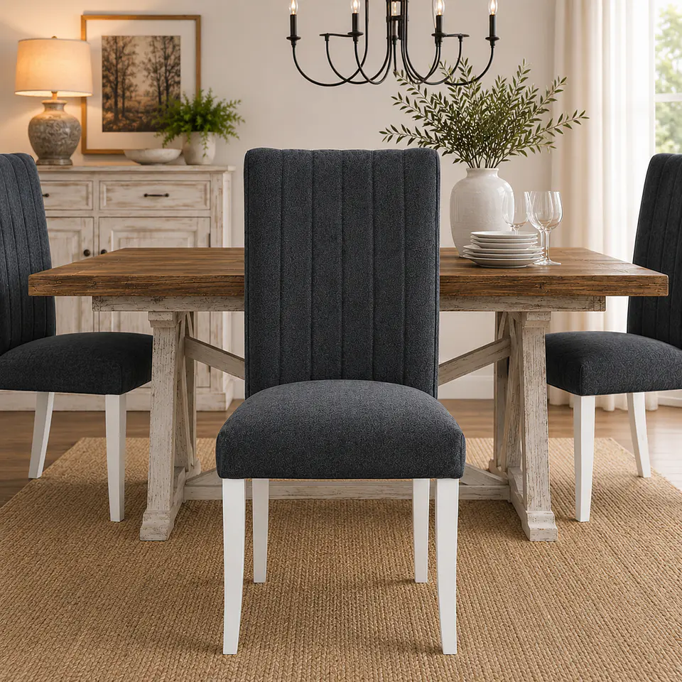 Silla de Comedor Málaga Lino Charles Gris 2