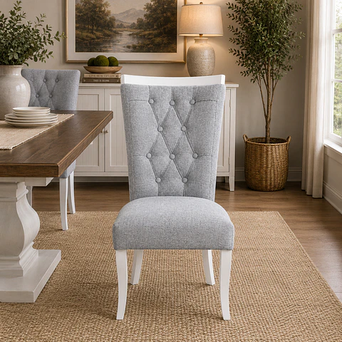Silla de Comedor Sakir Corona Milonga Gris Medio