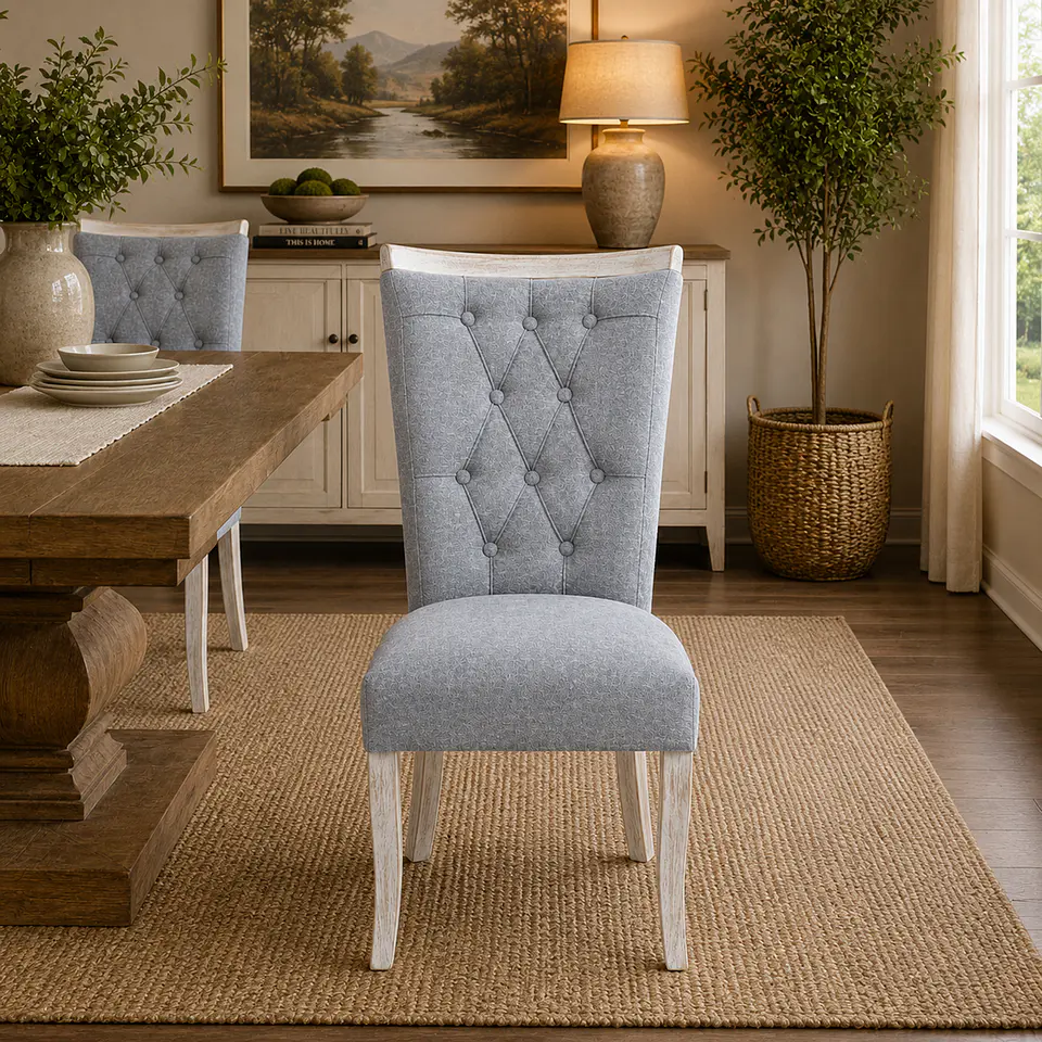 Silla de Comedor Sakir Corona Milonga Gris Medio 4