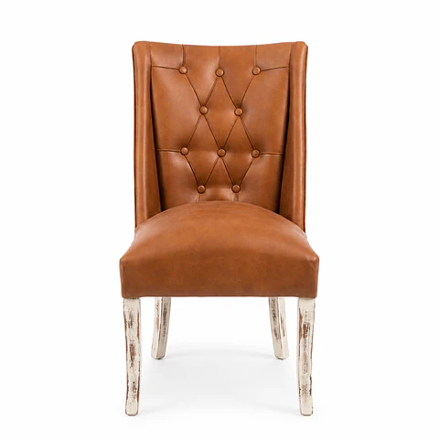 Silla de Comedor Pamela PU Caramelo