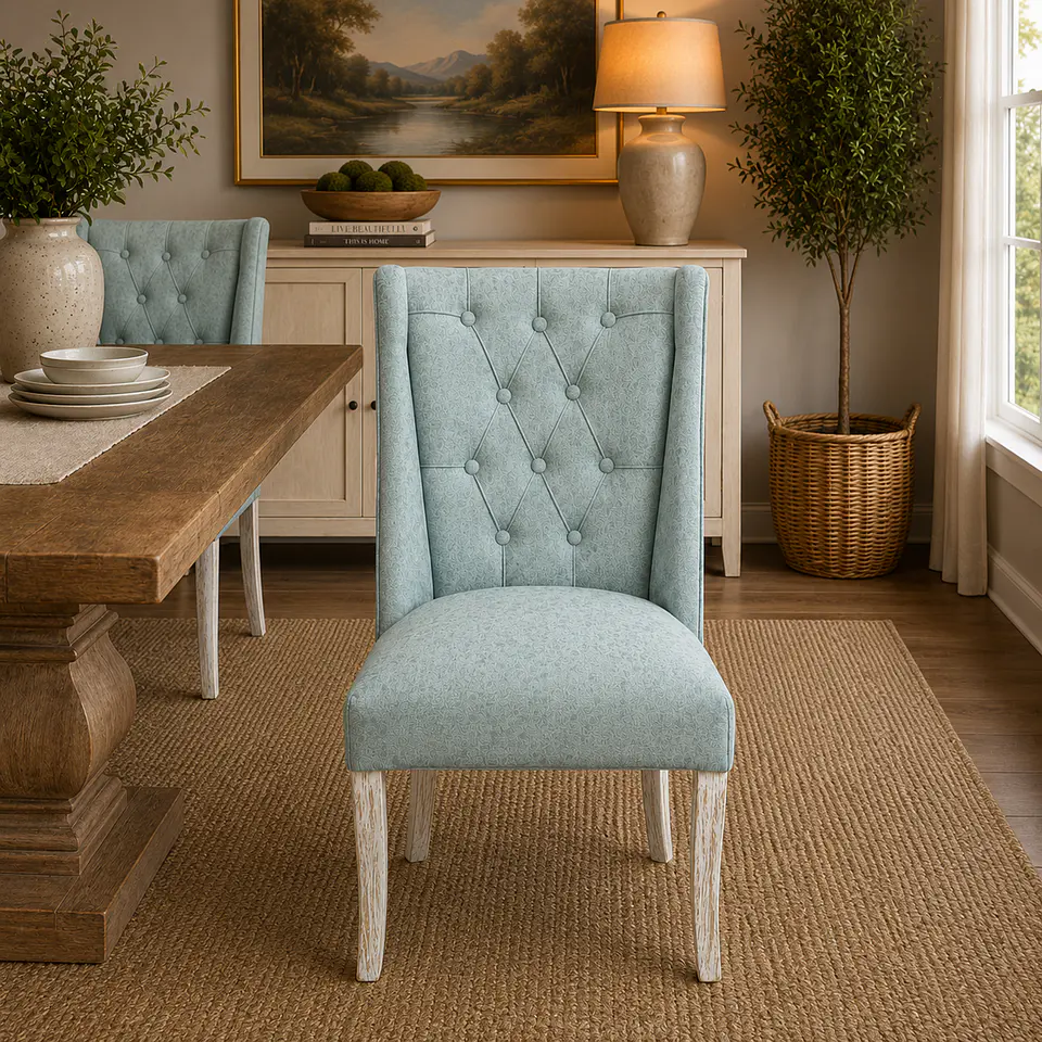 Silla de Comedor Pamela Verde Agua 6