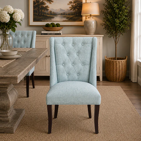 Silla de Comedor Pamela Verde Agua
