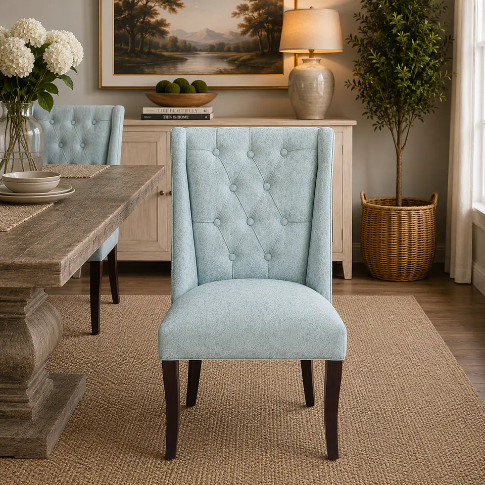 Silla de Comedor Pamela Verde Agua 2