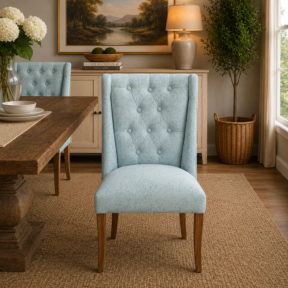 Silla de Comedor Pamela Verde Agua 8