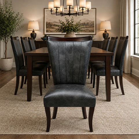 Silla de Comedor Sakir Málaga PU Goias Gris