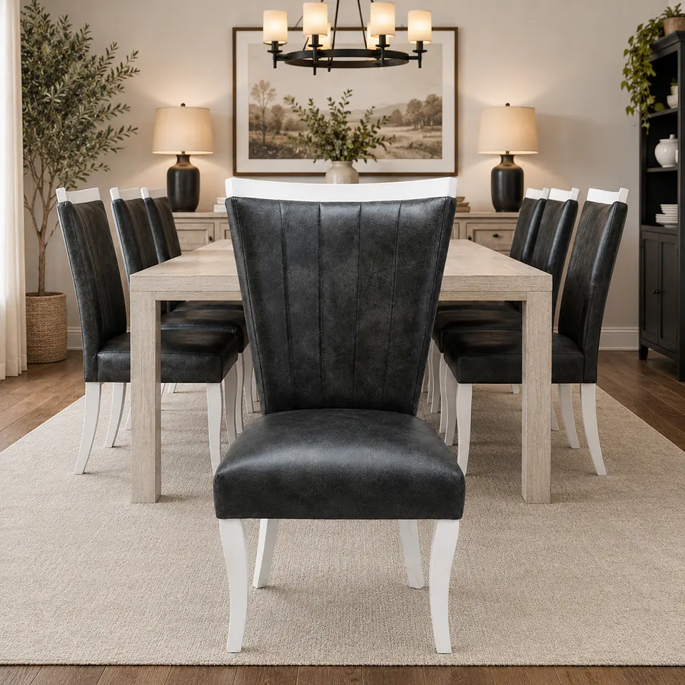 Silla de Comedor Sakir Málaga PU Goias Gris 6