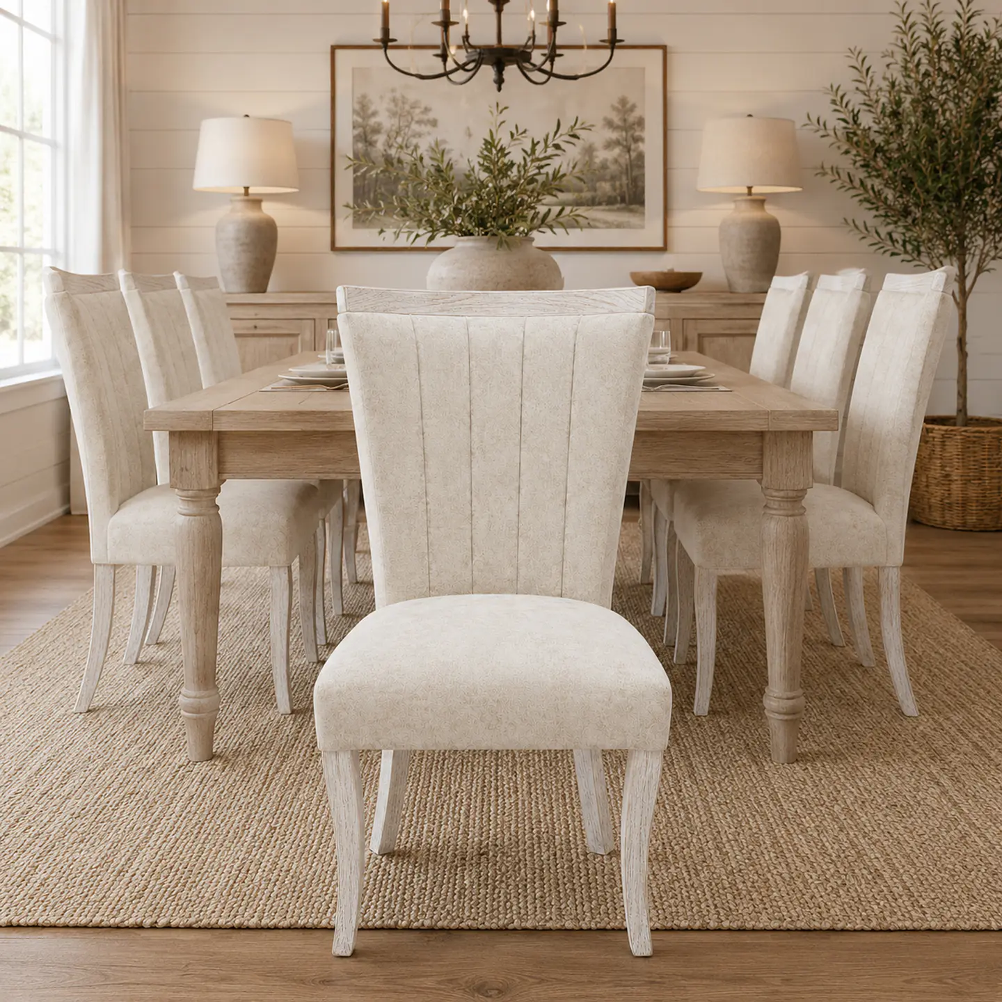Silla de Comedor Sakir Málaga PU Crudo 8