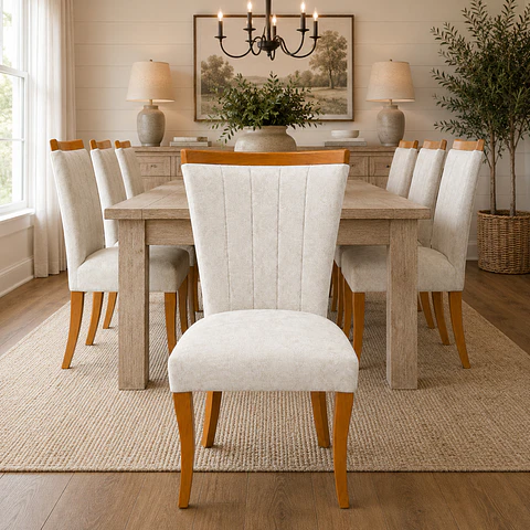 Silla de Comedor Sakir Málaga PU Crudo